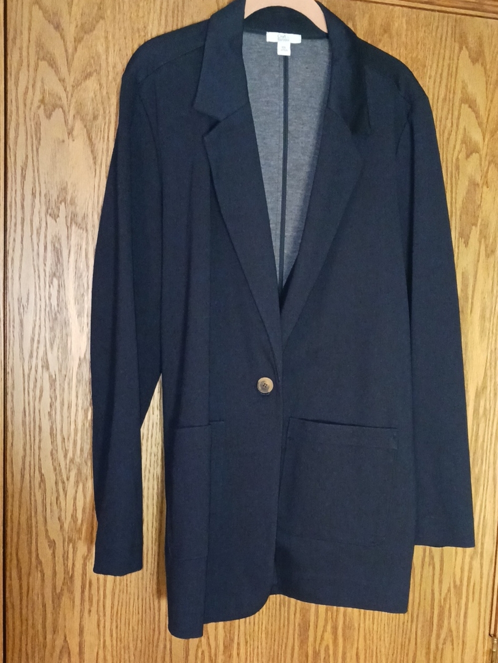 NWT Women's Croft & Barrow One Button Stretch Blazer